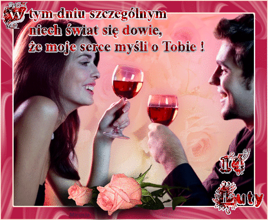 Zakochani piją wino